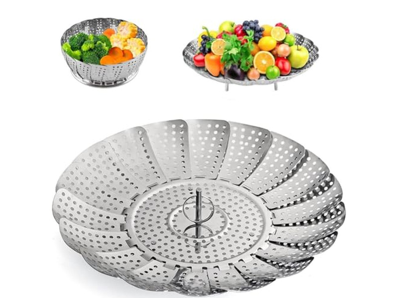 Aluminium Momo Topf Essen Bambus-Dämpfkorb