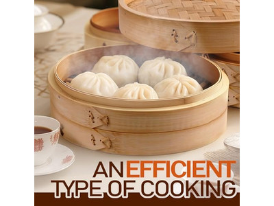 Dämpfer Dim Sum Bambus 10 Bambus-Dämpfkorb